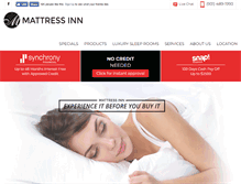 Tablet Screenshot of mattressinn.com